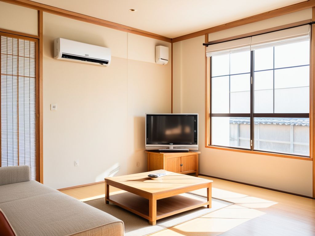 テレビでエアコンの話題が取り上げられている様子のイメージ