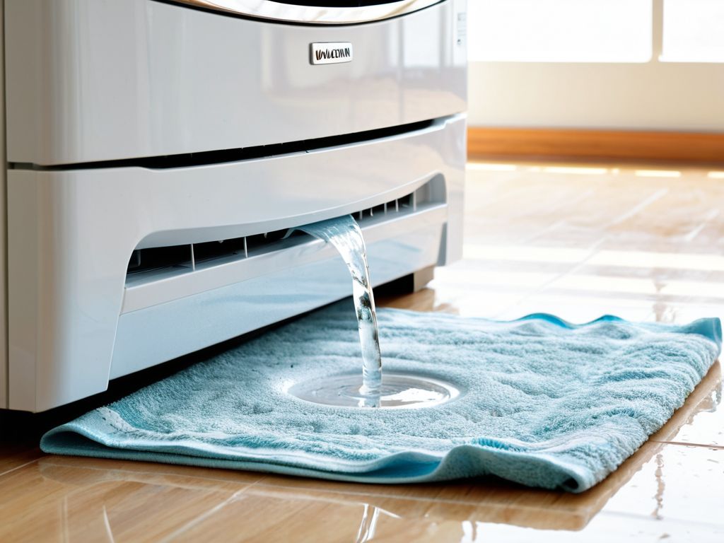 エアコンの室内機から水が垂れている様子
