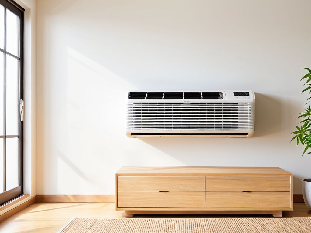 古いエアコンの室内機のイメージ
