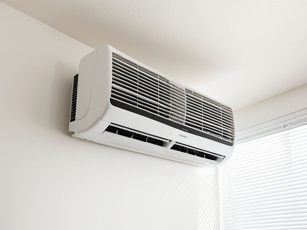 エアコンから独特の生臭いニオイが漂っているイメージ