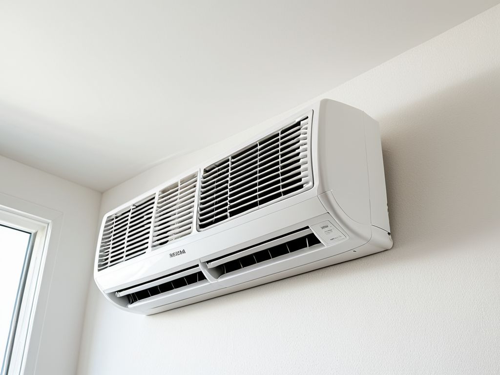 室内機の天面にある空気の吸込口