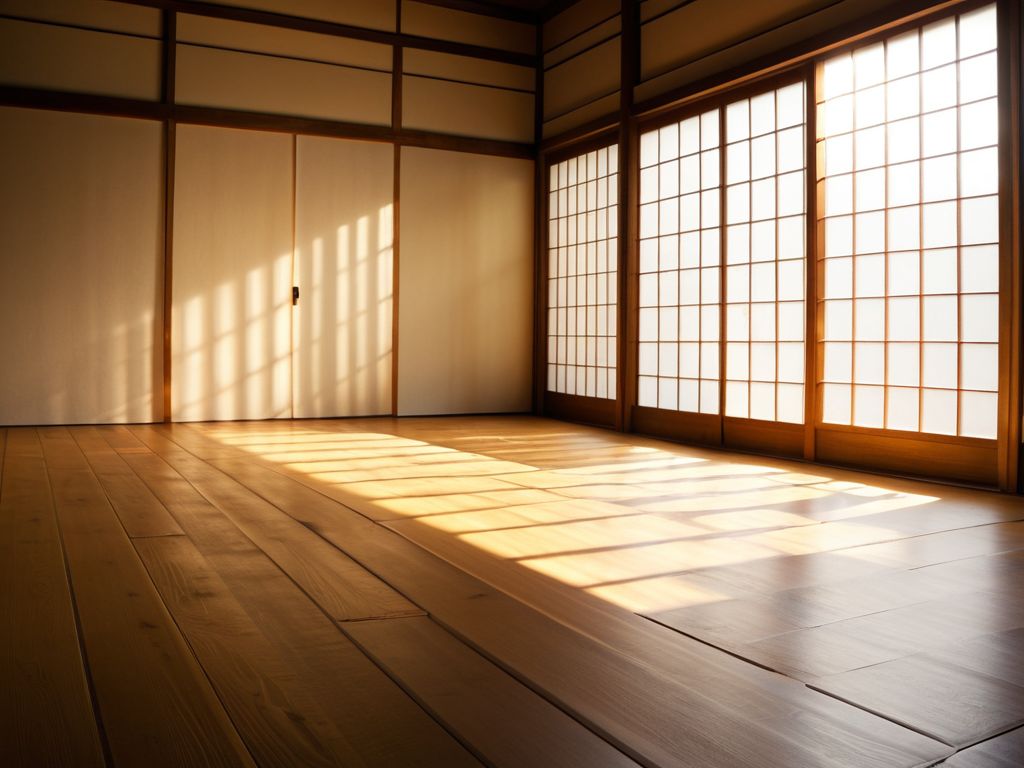 西日が差し込み昼間の熱がこもった部屋